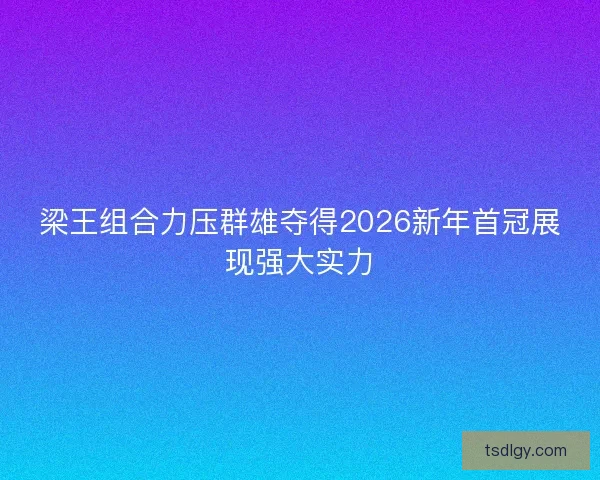 梁王组合力压群雄夺得2026新年首冠展现强大实力